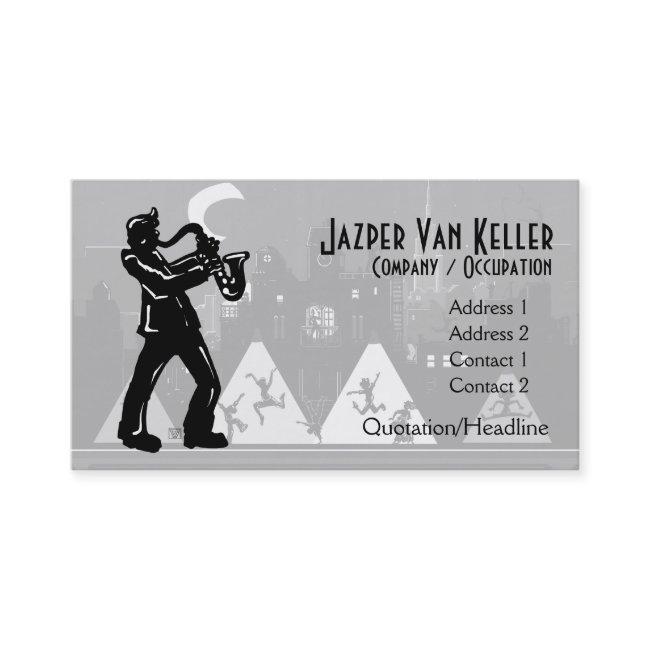 Saxophone Player Black Silhouette