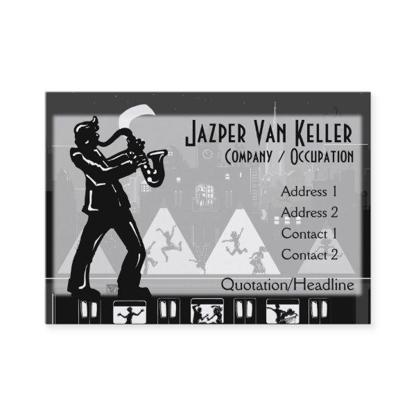 Saxophone Player Black Silhouette