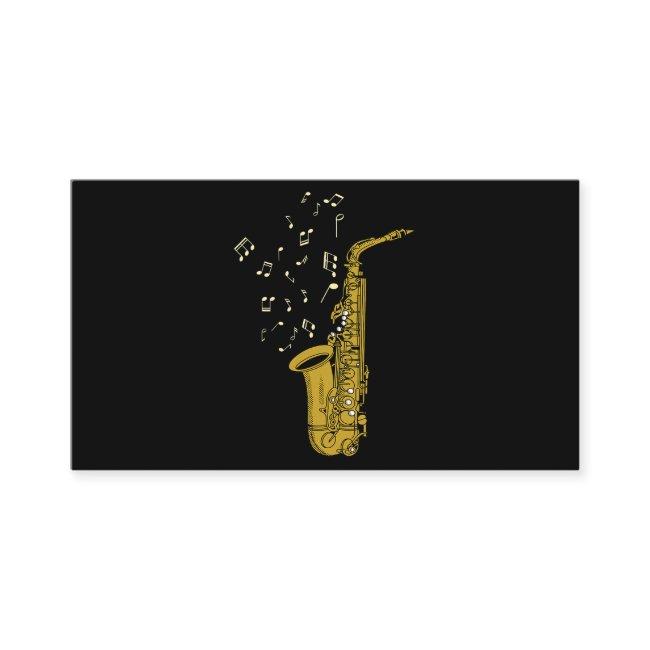 Saxophone Player Jazz Music Notes Saxophonist Saxo