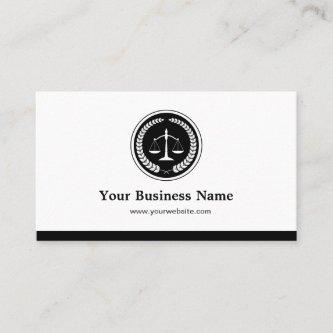 Scale of Justice Lawyer Attorney - Simple Elegant
