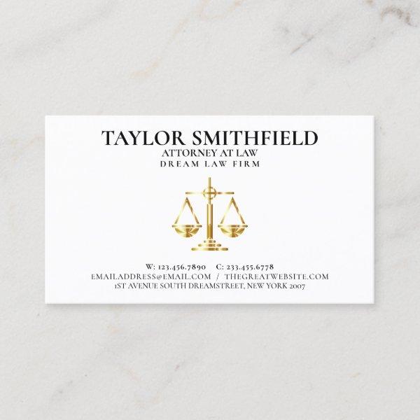 Scales of Justice Gold Lawyer Attorney