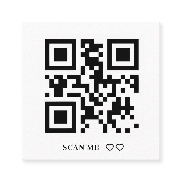 Scan Me RSVP Wedding QR Code Response Invitation