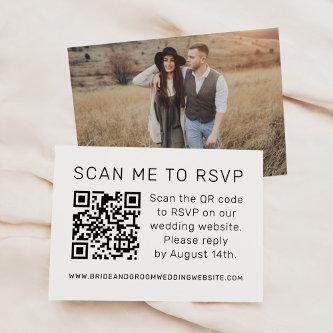 Scan Me to RSVP Wedding QR Code Photo RSVP