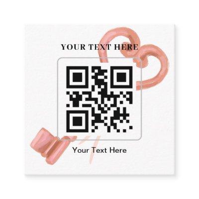 Scan Me to RSVP Wedding QR Code Response Square Sq Square