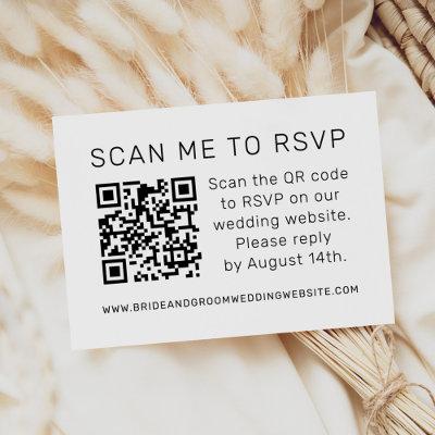Scan Me to RSVP Wedding QR Code RSVP