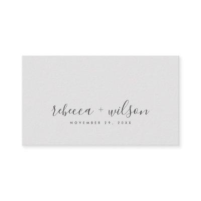 SCANDI CLEAN LIGHT GREY MINIMAL WEDDING THANK YOU