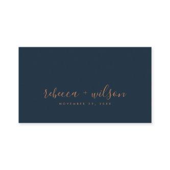 SCANDI CLEAN NAVY RUST MINIMAL WEDDING THANK YOU