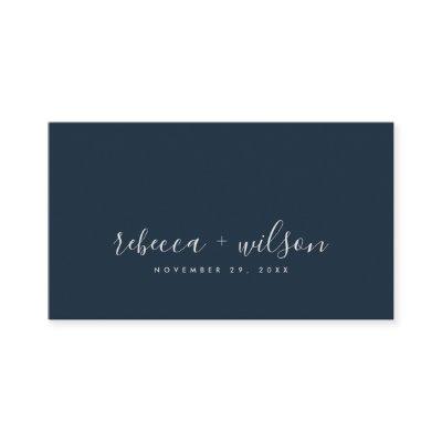 SCANDI CLEAN NAVY RUST MINIMAL WEDDING THANK YOU