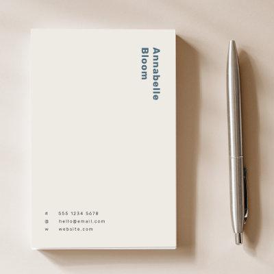 Scandinavian Smoke Blue Minimalist Simple Post-it Notes