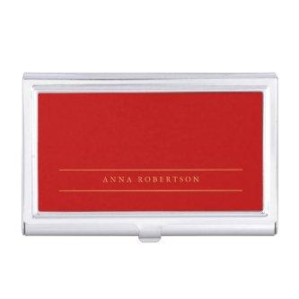 Scarlet Red Gold Colors Add Name Script  Case