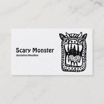 Scary Monster - Black and White