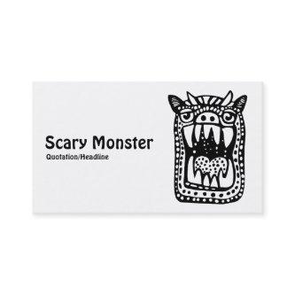 Scary Monster - Black and White