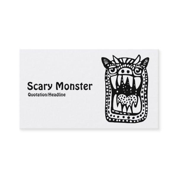 Scary Monster - Black and White