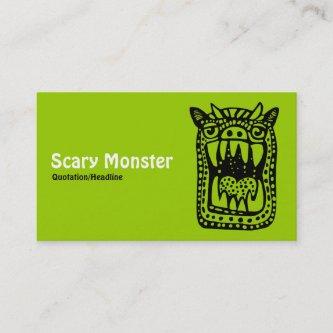 Scary Monster - Green Front, Gray Back
