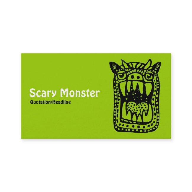 Scary Monster - Green Front, Gray Back