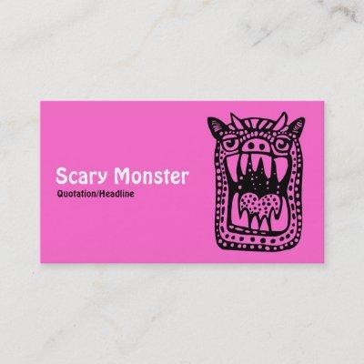 Scary Monster - Pink Front Gray Back