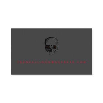Scary Skull Halloween Calling Card