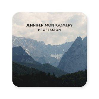 Scenic Alpine Mountains Nature Photo Square