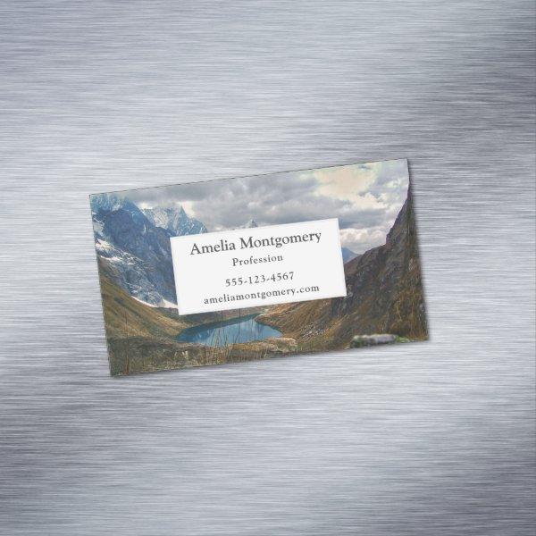 Scenic Alpine Mountains Photo  Magnet