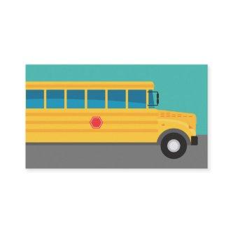 School Bus  - Yellow Blue