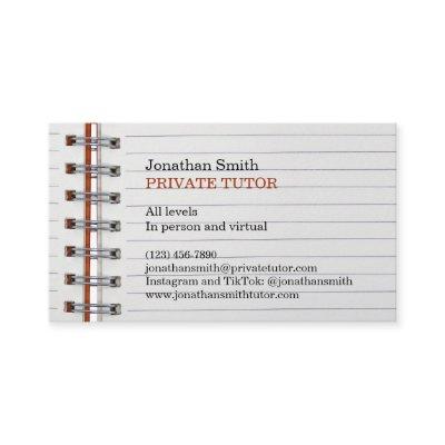 School Notebook Private Tutor