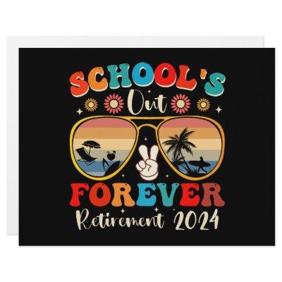 Schools Out Forever Retired Teacher Last Day 2025 Letterhead