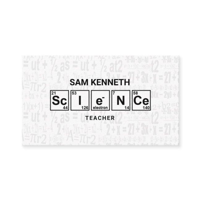 Science Chemistry Elements Math Formula Grunge
