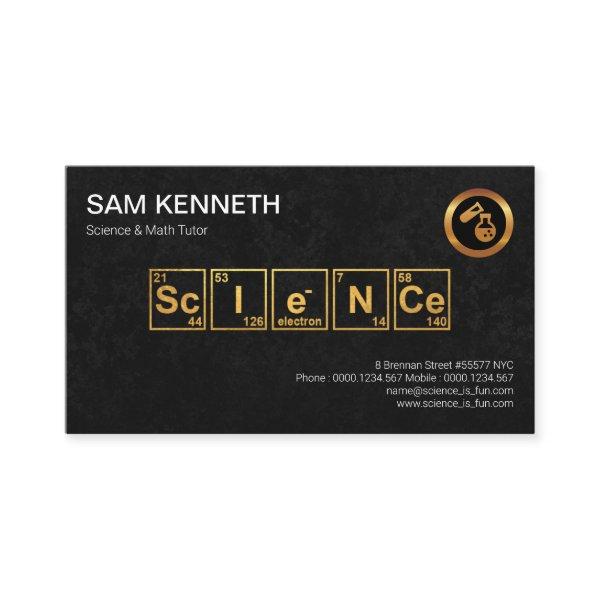 Science Elements Periodic Table Black Grunge
