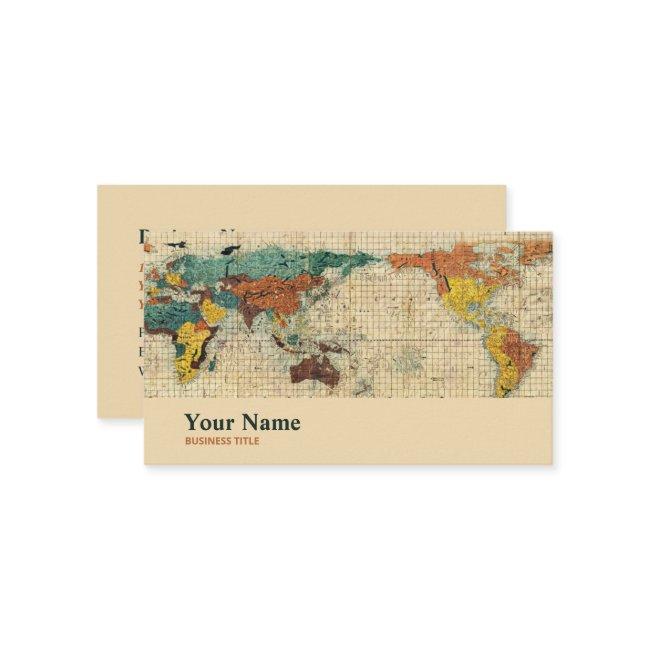 Scientists Geographers Geoscientists World Map Bus