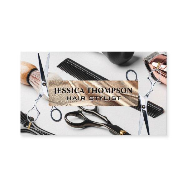 Scissors | Gold Foil Ribbon | Hair Cutting Tools