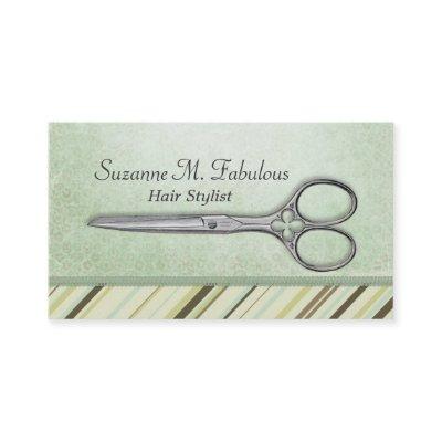 Scissors Hair Stylist Mint Green Pattern