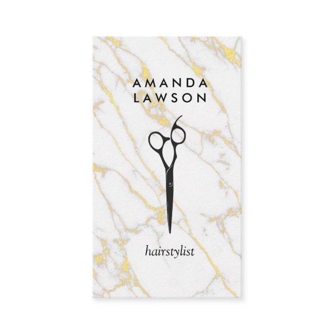 Scissors | White Gold Marble