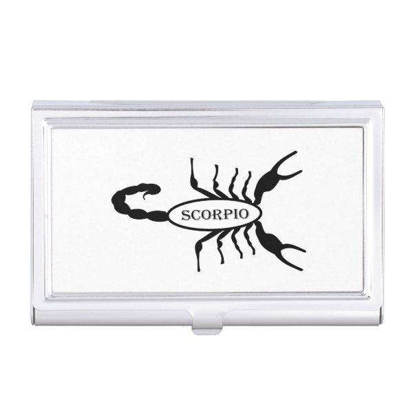 Scorpio Black Scorpion Star Sign  Case