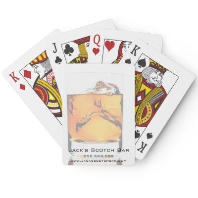 Scotch Business Promotion Playing Cards