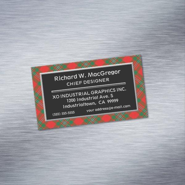 Scottish Accent Clan MacGregor Gregor Tartan  Magnet
