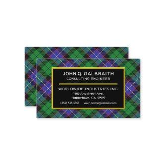 Scottish Clan Galbraith Tartan Plaid