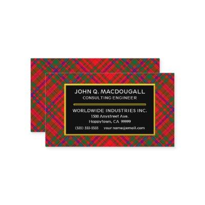 Scottish Clan MacDougall Tartan Plaid