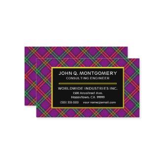 Scottish Clan Montgomery Tartan Plaid