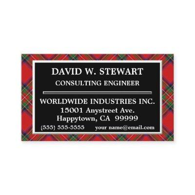 Scottish Clan Stewart Tartan Plaid