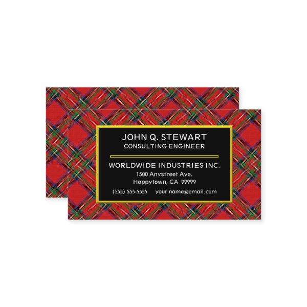 Scottish Clan Stewart Tartan Plaid