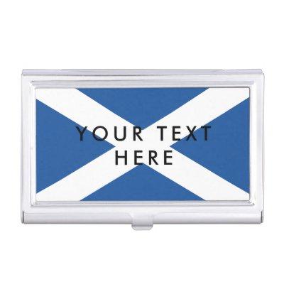 Scottish flag custom metal  holder