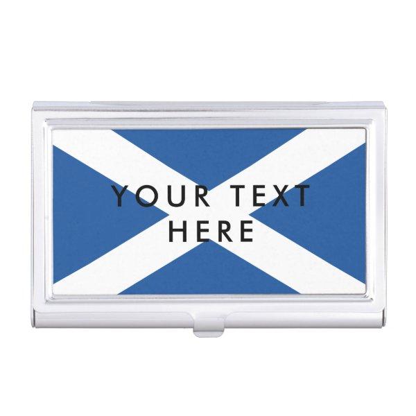 Scottish flag custom metal  holder