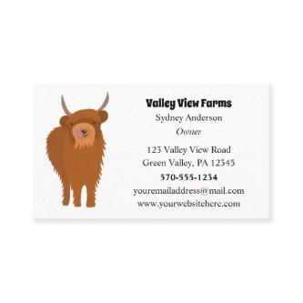 Scottish Highland Cattle Cow Graphic Custom