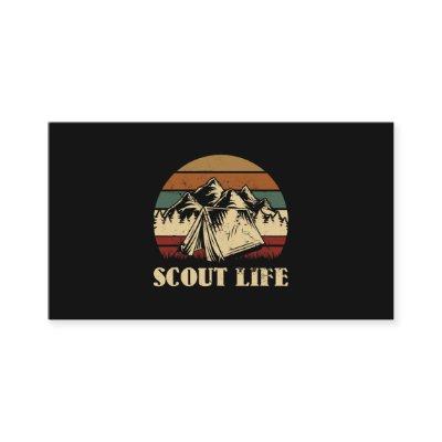 Scout Life Camping Tent Bonfire Firewood Campfire