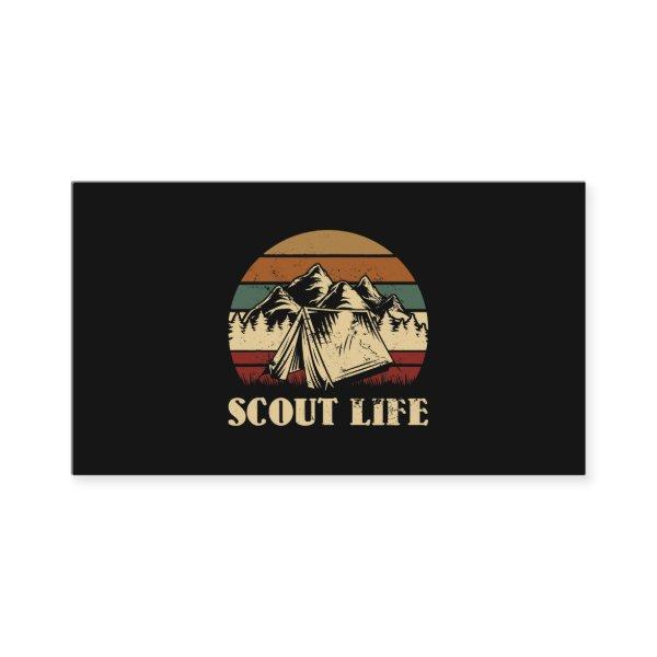 Scout Life Camping Tent Bonfire Firewood Campfire