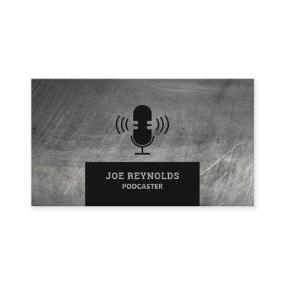 Scratched Metal Effect, Podcaster, Podcast