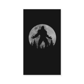 Screaming Bigfoot Full Moon Silhouette
