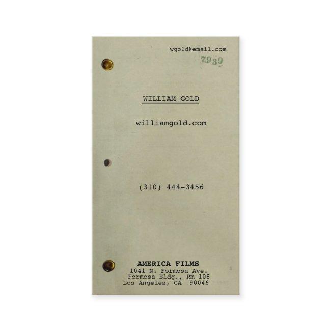 Screenplay Vintage ii