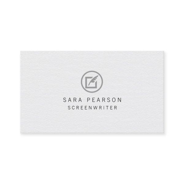 Screenwriter Paper Quill Icon Publishing