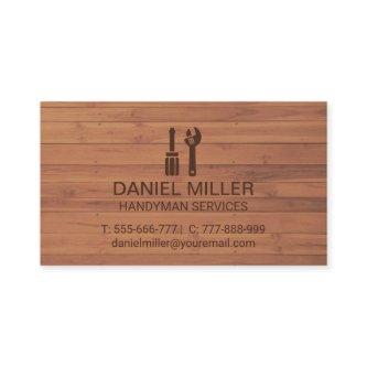 Screwdriver Spanner Handyman Wooden Texture